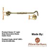 6" Light Duty Decorative Brass Cabin Hook